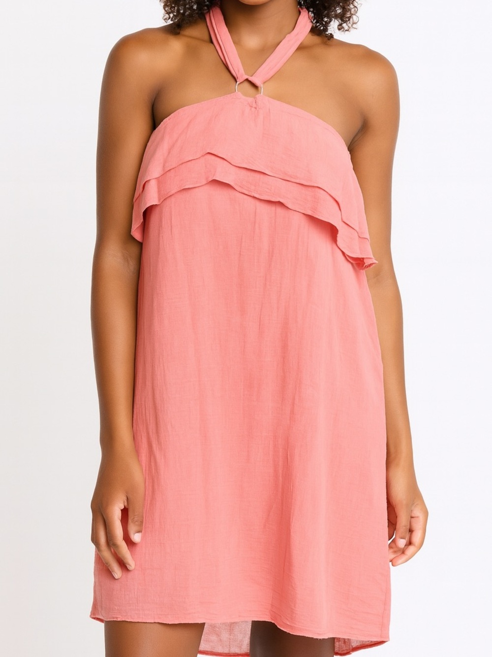 J. Crew Pink Halter Mini Dress XS